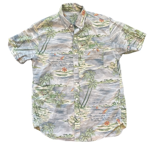 J. Crew Men’s Hawaiian Button Down Short Sleeve M - Picture 1 of 6